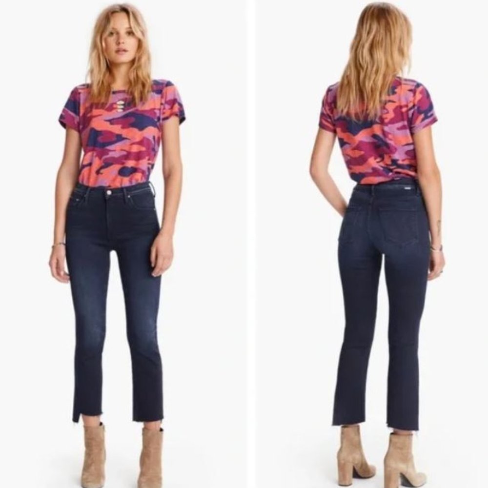 MOTHER Insider Crop Step Fray Jeans Sz 25
